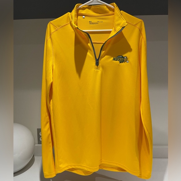 Under Armour UA Mens Long Sleeve Loose 1/4 Zip Pullover Small NDSU Bison 🦬 logo - Picture 7 of 7